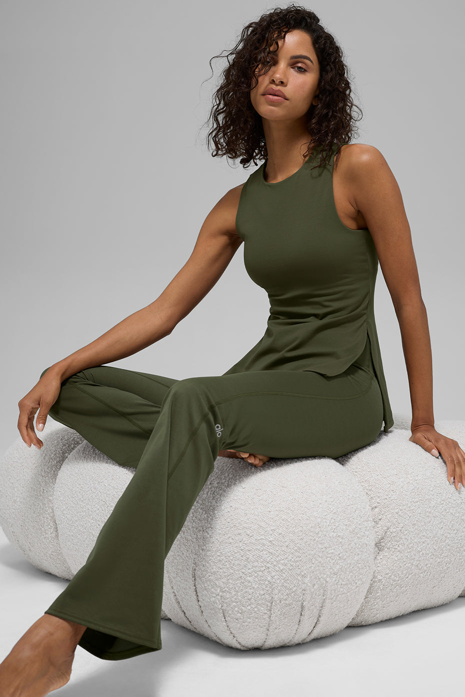Softsculpt Precision Full Length Bra Tank - Green Olive