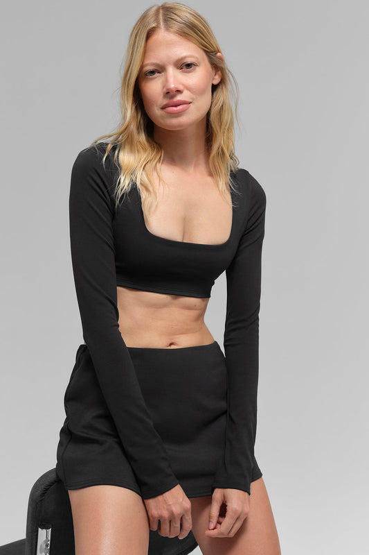 Softsculpt Precision Long Sleeve Bra - Black
