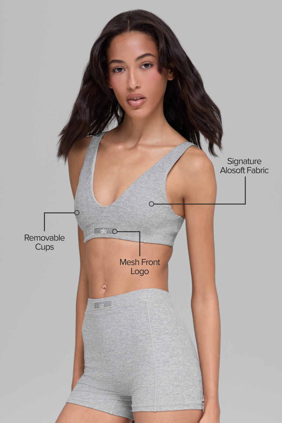 Sincere Bra - Athletic Heather Grey