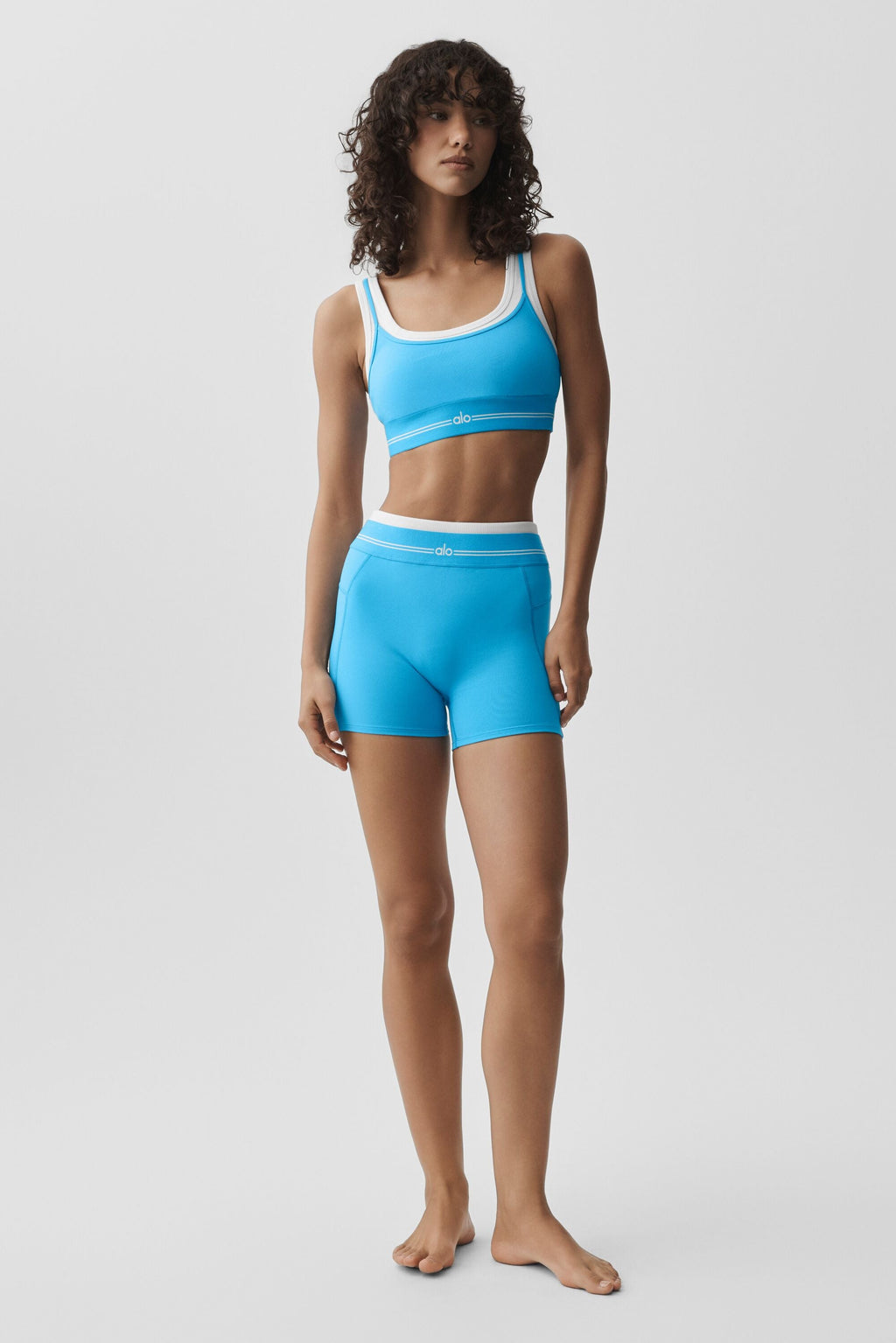 Airbrush Better Together Bra - Azure Blue/White