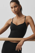 Airbrush Refined Bra Tank - Black